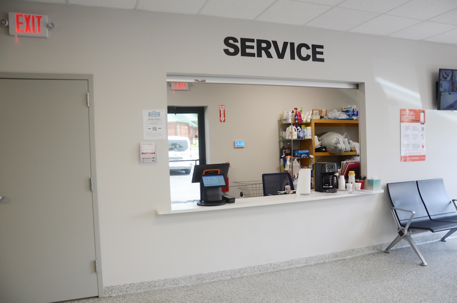 Service area and front desk