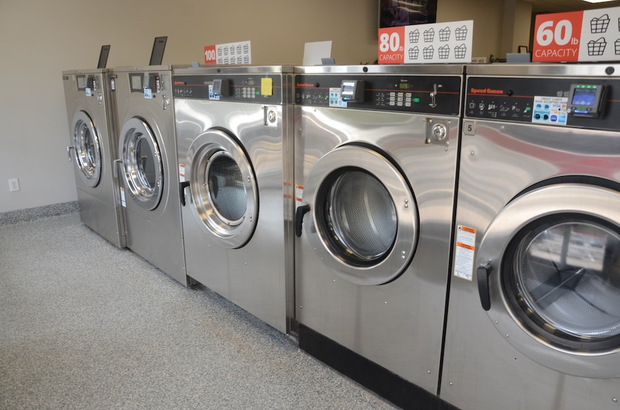 Image of row of SpeedQueen machines