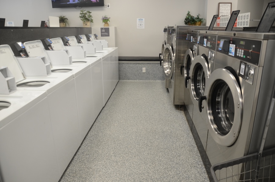 Image of row of SpeedQueen machines